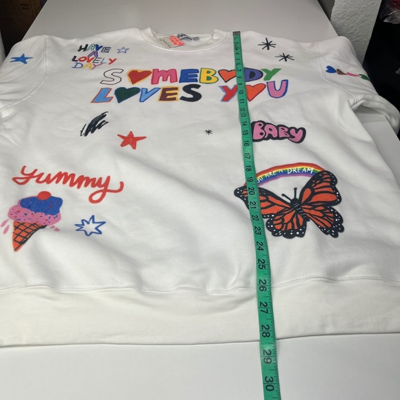 Mayfair Group x iscreamcolour Somebody Loves You Sweatshirt Crewneck‎ NWT S/M - Picture 5 of 15